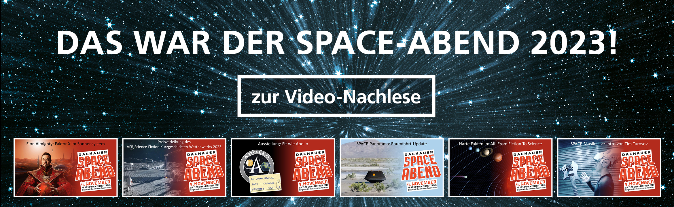 Sta4 SPACE-Abend Nachlese